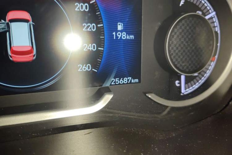 Used Hyundai Santa Fe 2020 380 TGDi Automatic Two-Wheel Drive GLS Luxury Edition Odometer Close Up