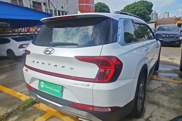 Used Hyundai Santa Fe 2020 380 TGDi Automatic All-Wheel Drive DLX HTRAC Prestige PLUS Rear Right 45 Deg
