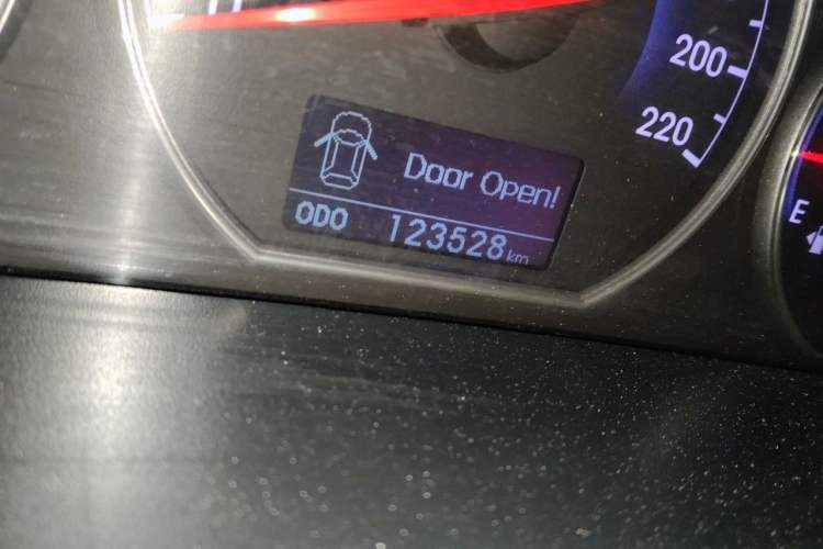 Used Hyundai Santa Fe Classic  Odometer Close Up