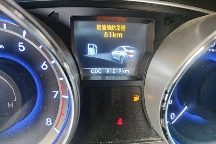 Used Hyundai Sonata 2013 2.4L Automatic Prestige Version China IV Standard Odometer Close Up