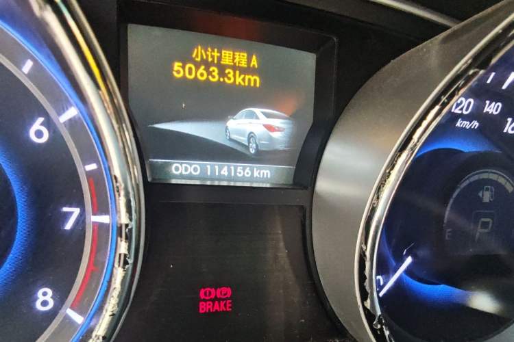 Used Hyundai Sonata 2013 2.4L Automatic Leading Edition China IV Standard Odometer Close Up