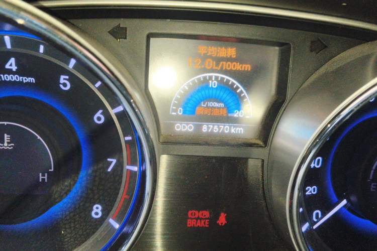 Used Hyundai Sonata 2013 2.4L Automatic Leading Edition China IV Standard Odometer Close Up