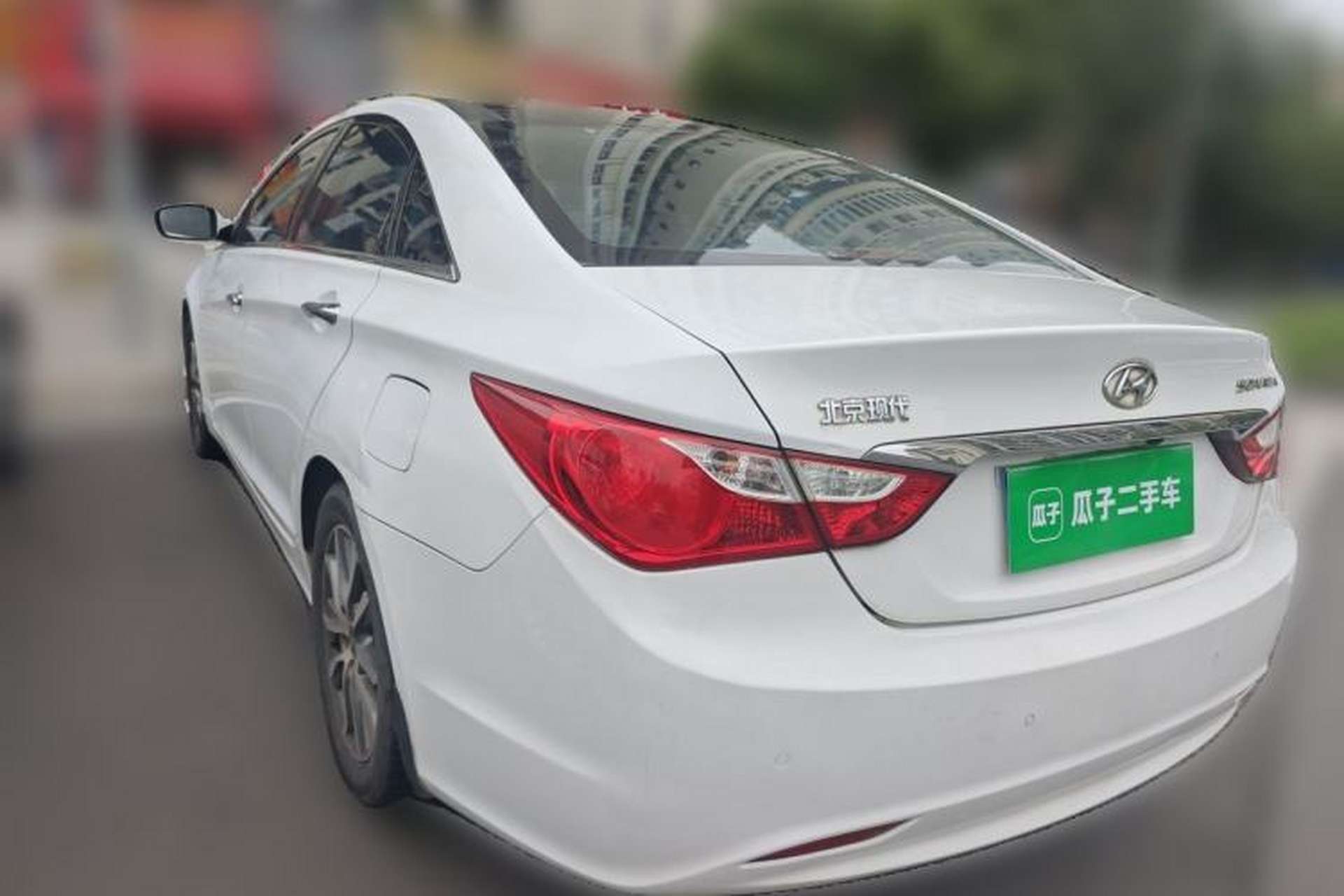 Used Hyundai Sonata 2014 2.0L Automatic Luxury Edition Rear Left 45 Deg