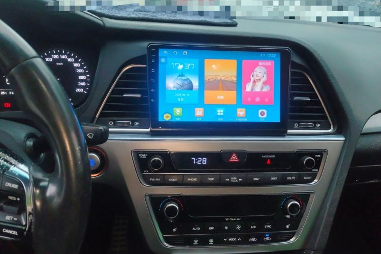Used Hyundai Sonata 2015 1.6T GLS Smart Model Audio And AC Panel