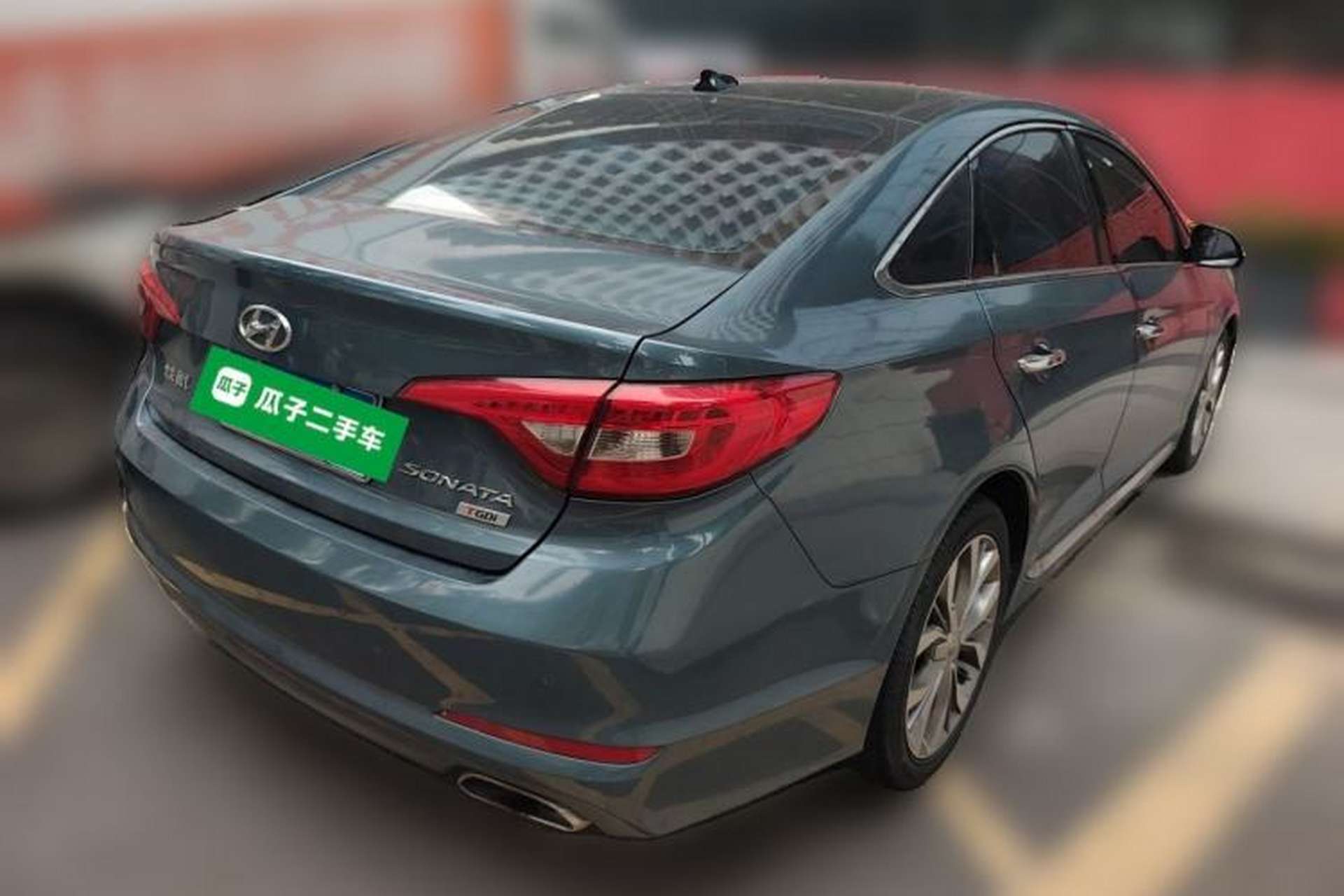 Used Hyundai Sonata 2015 1.6T GLX Advanced Model Rear Right 45 Deg