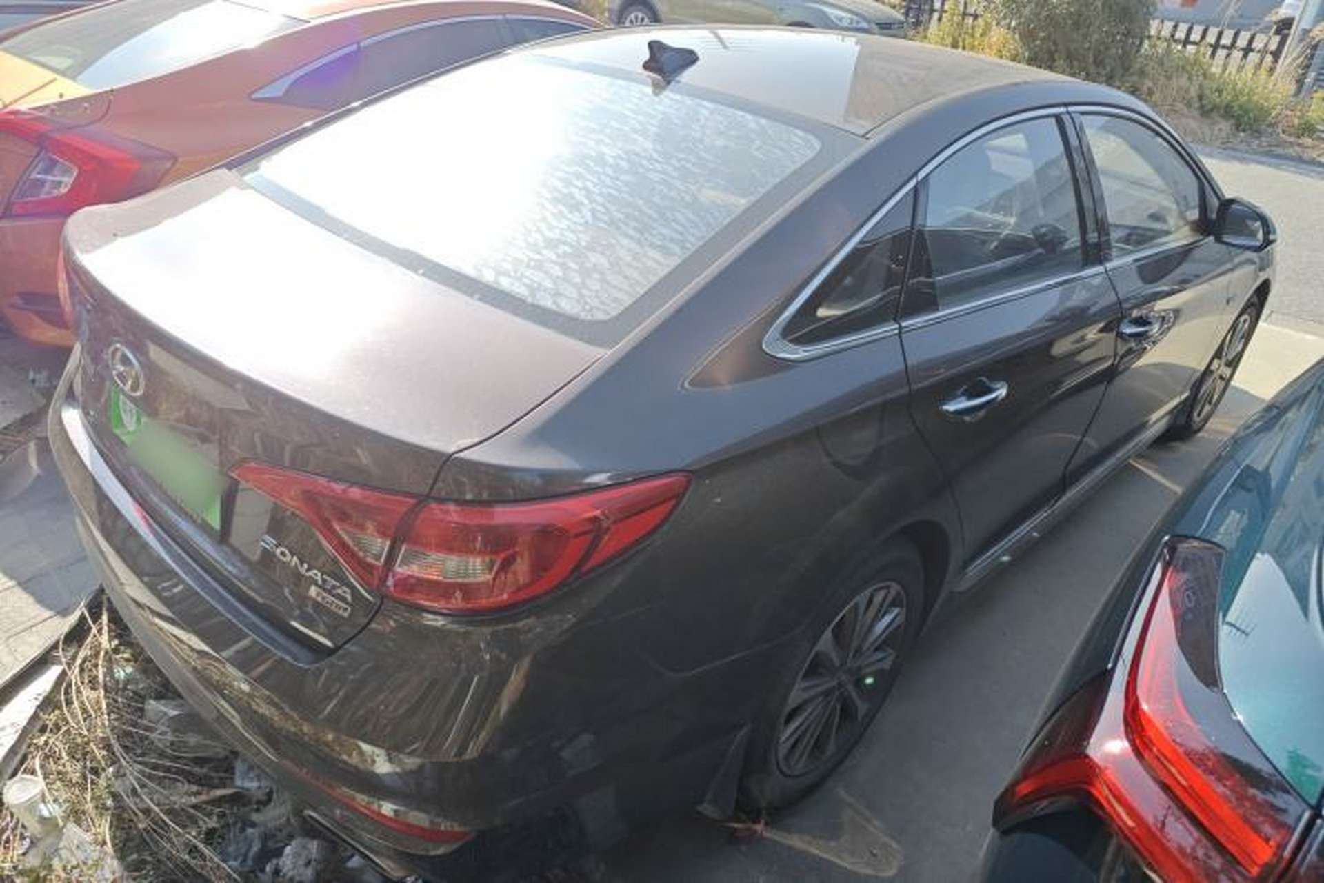 Used Hyundai Sonata 2015 1.6T GLS Smart Model Rear Right 45 Deg