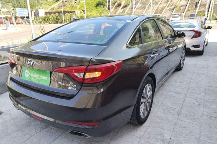 Used Hyundai Sonata 2015 1.6T GX Comfort Model Rear Right 45 Deg