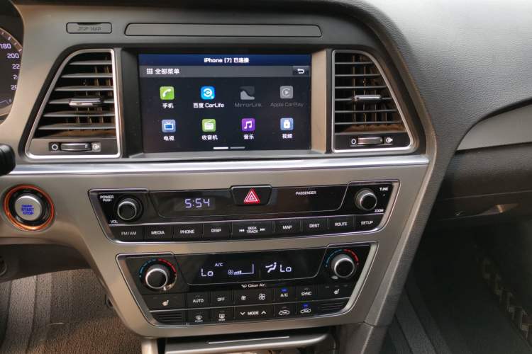 Used Hyundai Sonata 2015 1.6T GLX Advanced Model Audio And AC Panel