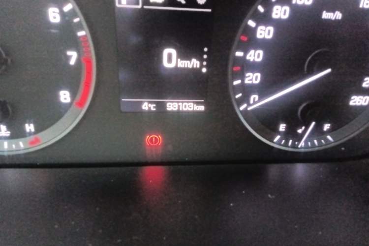 Used Hyundai Sonata 2015 1.6T GLS Smart Model Odometer Close Up