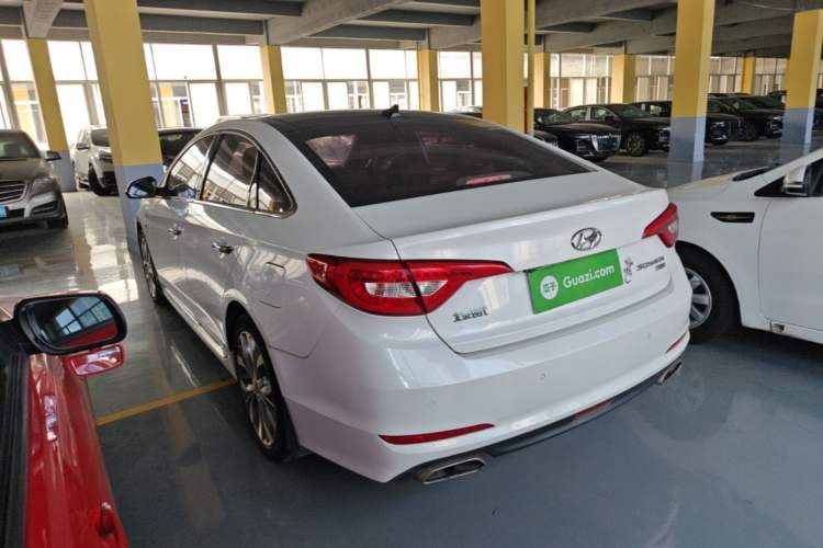 Used Hyundai Sonata 2015 1.6T GLX Advanced Model Rear Left 45 Deg