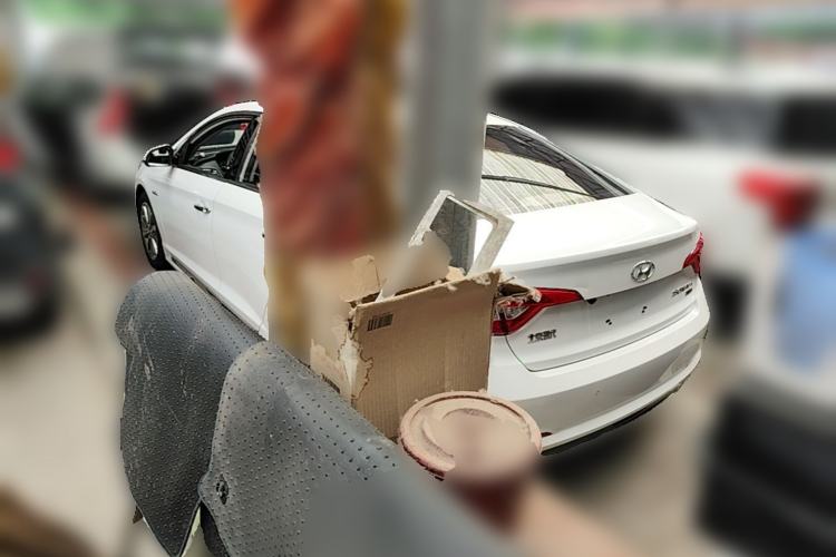 Used Hyundai Sonata 2015 1.6T GX Comfort Model Rear Left 45 Deg