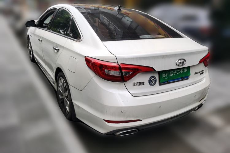 Used Hyundai Sonata 2015 1.6T GLX Advanced Model Rear Left 45 Deg