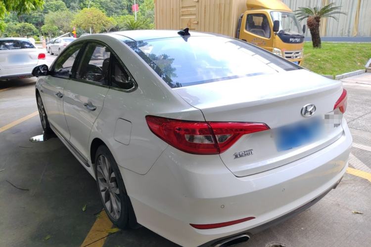 Used Hyundai Sonata 2015 1.6T GLX Advanced Model Rear Left 45 Deg