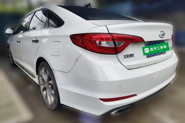 Used Hyundai Sonata 2015 1.6T GLX Advanced Model Rear Left 45 Deg