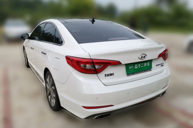 Used Hyundai Sonata 2015 1.6T GLX Advanced Model Rear Left 45 Deg