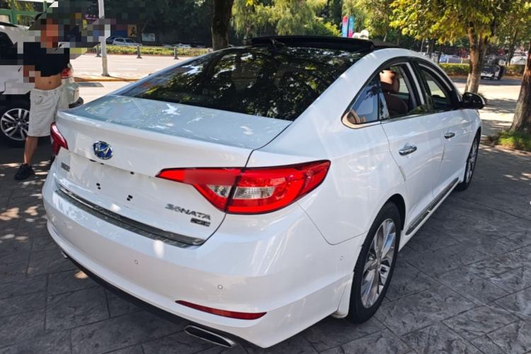 Used Hyundai Sonata 2015 2.4L TOP Flagship Edition Rear Right 45 Deg