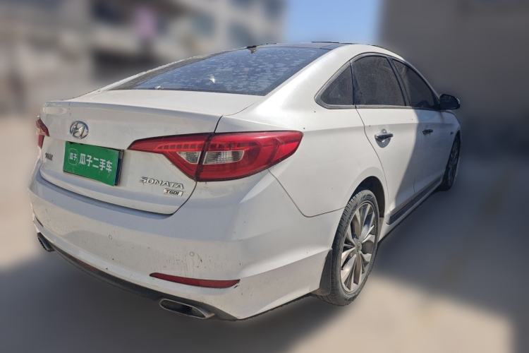 Used Hyundai Sonata 2015 1.6T GLX Advanced Model Rear Right 45 Deg
