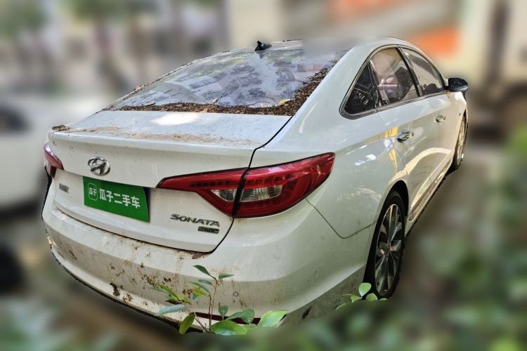 Used Hyundai Sonata 2015 1.6T GLX Advanced Model Rear Right 45 Deg