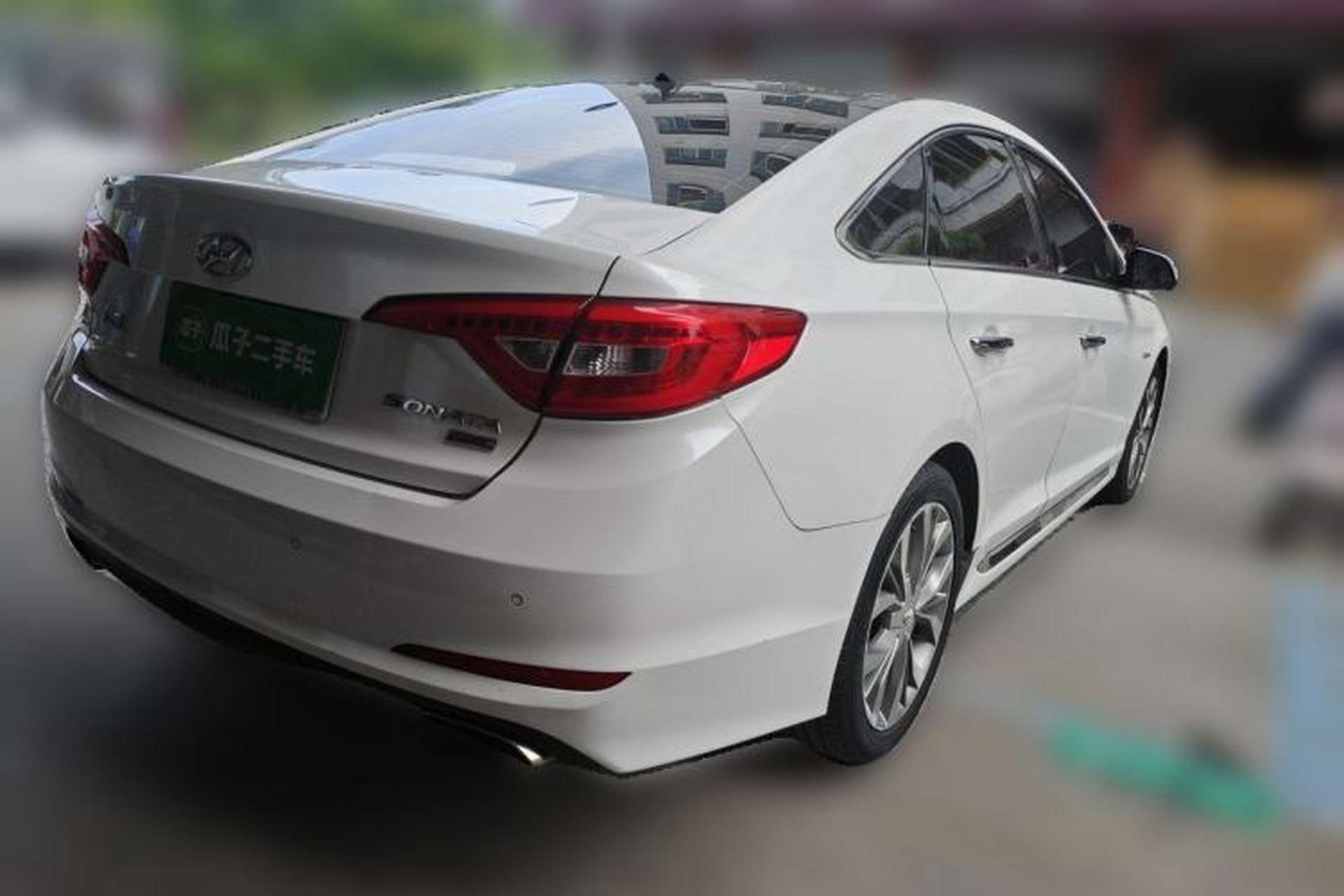 Used Hyundai Sonata 2015 1.6T GLX Advanced Model Rear Right 45 Deg