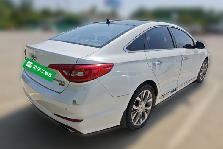 Used Hyundai Sonata 2015 1.6T GLX Advanced Model Rear Right 45 Deg