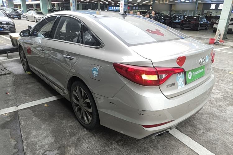 Used Hyundai Sonata 2015 1.6T GLX Advanced Model Rear Left 45 Deg