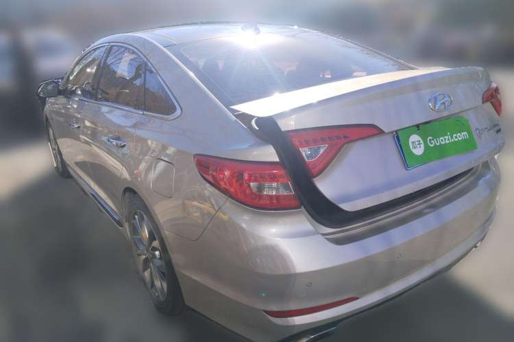 Used Hyundai Sonata 2015 1.6T GLX Advanced Model Rear Left 45 Deg