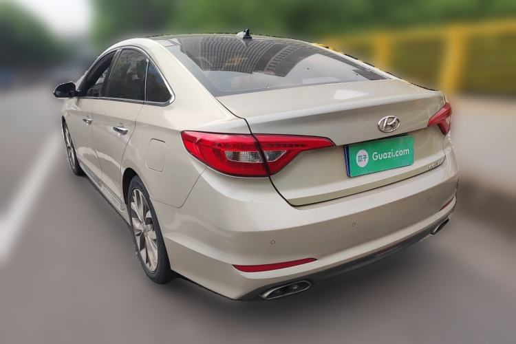Used Hyundai Sonata 2015 1.6T GLX Advanced Model Rear Left 45 Deg