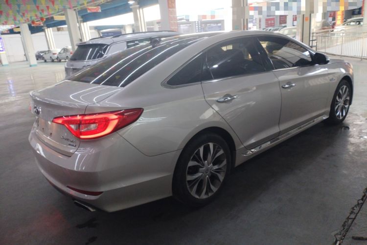 Used Hyundai Sonata 2015 1.6T GLX Advanced Model Rear Right 45 Deg