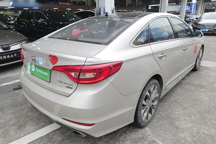 Used Hyundai Sonata 2015 1.6T GLX Advanced Model Rear Right 45 Deg