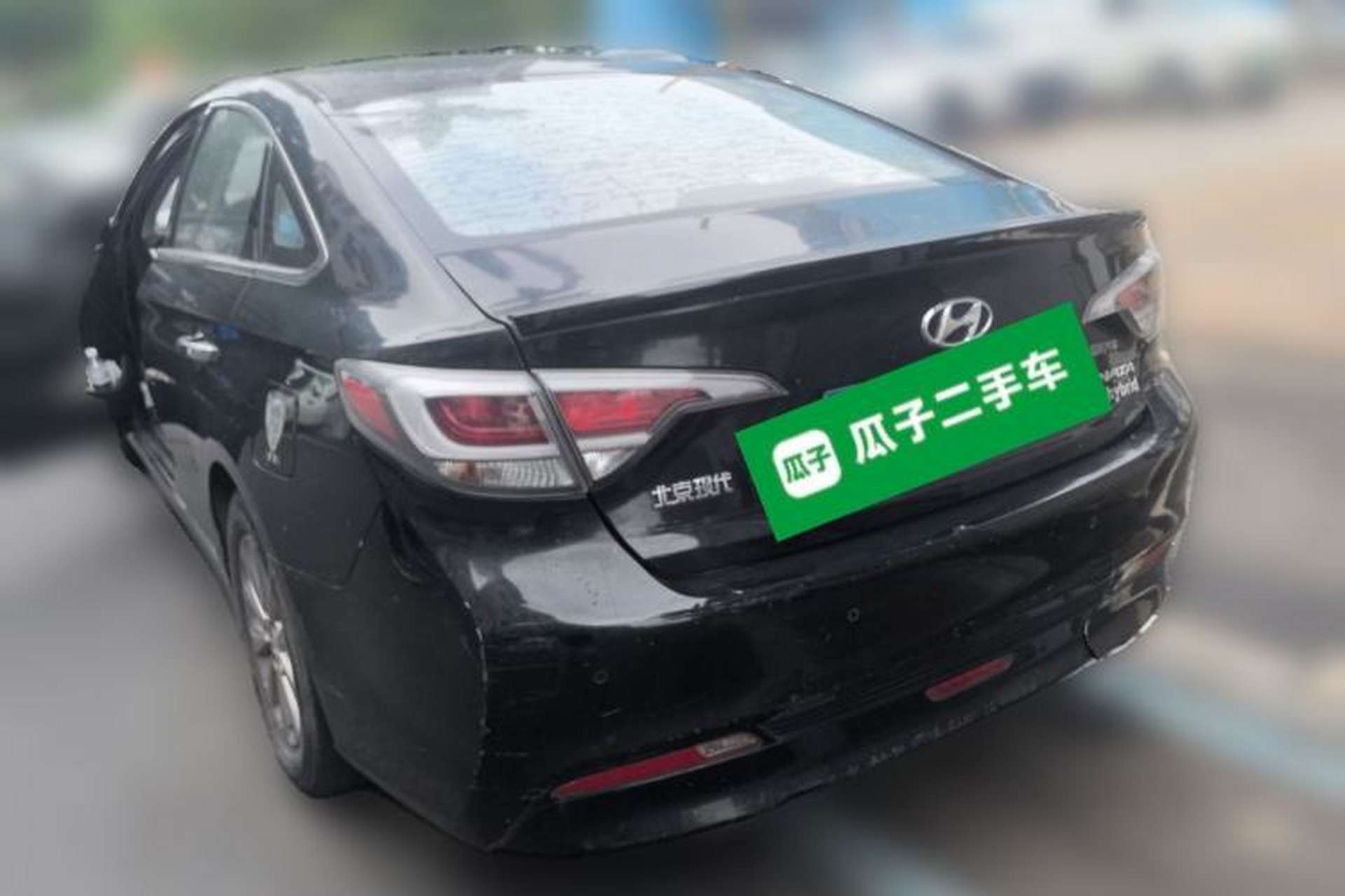 Used Hyundai Sonata 2016 2.0L Hybrid HE Smart Version Rear Left 45 Deg