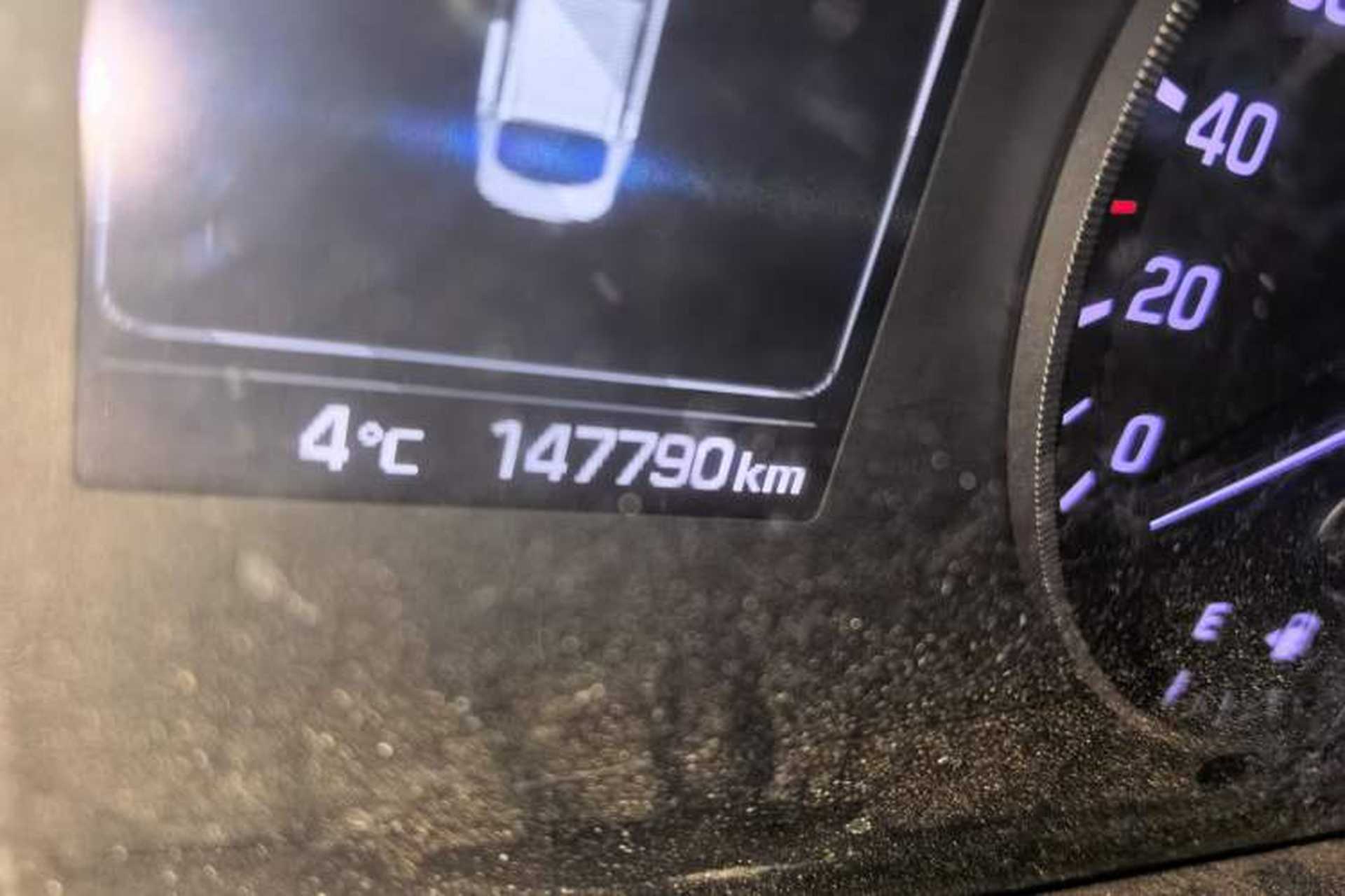Used Hyundai Sonata 2017 2.0L GLS Smart Model Odometer Close Up