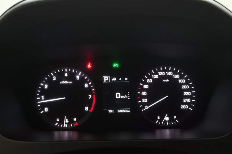 Used Hyundai Sonata 2017 1.6T GLS Smart Model Odometer Close Up