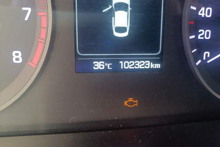 Used Hyundai Sonata 2017 1.6T GLS Smart Model Odometer Close Up