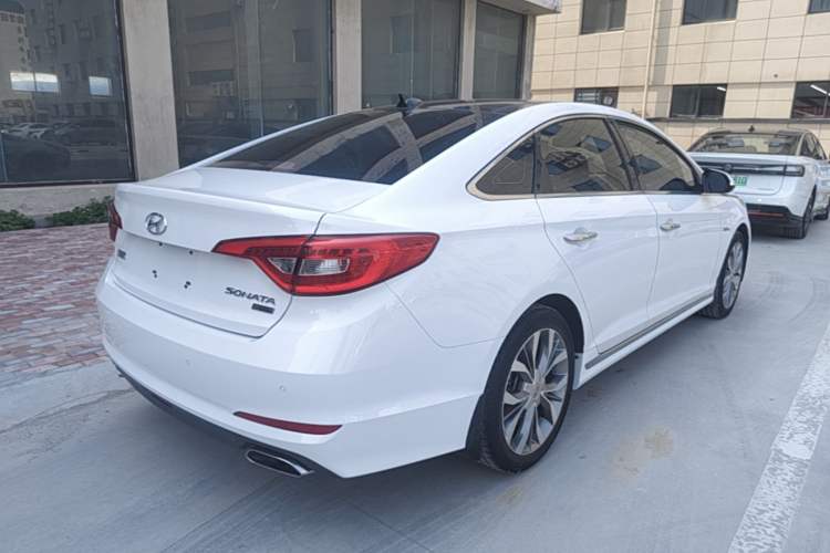 Used Hyundai Sonata 2017 1.6T GLX Leading Model Rear Right 45 Deg