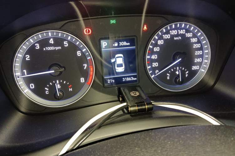 Used Hyundai Sonata 2018 1.6T GLS Smart Model China V Standard Odometer Close Up