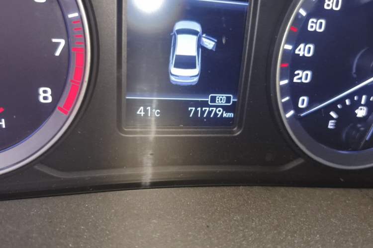 Used Hyundai Sonata 2018 1.6T GLS Smart Model China V Standard Odometer Close Up