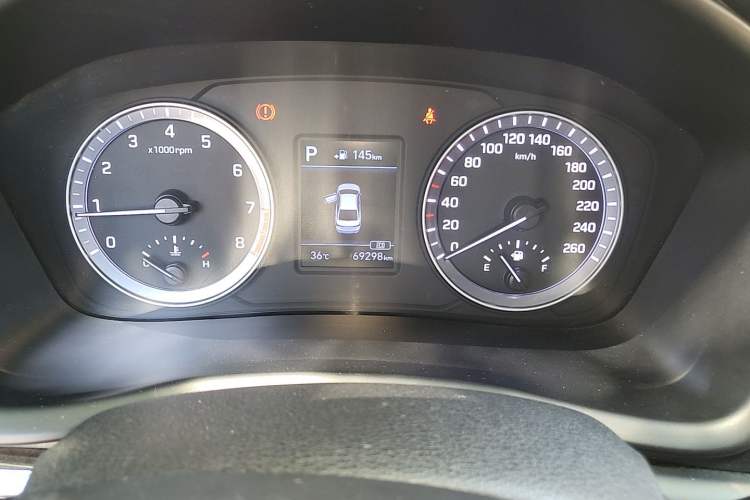 Used Hyundai Sonata 2019 1.6T GLS Smart Edition Commemorative Model Odometer Close Up