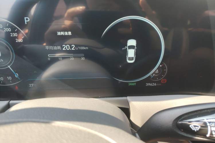 Used Hyundai Sonata 2020 380TGDi Automatic TOP Flagship Edition Odometer Close Up
