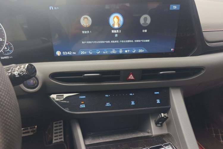 Used Hyundai Sonata 2020 380TGDi Automatic TOP Flagship Edition Audio And AC Panel