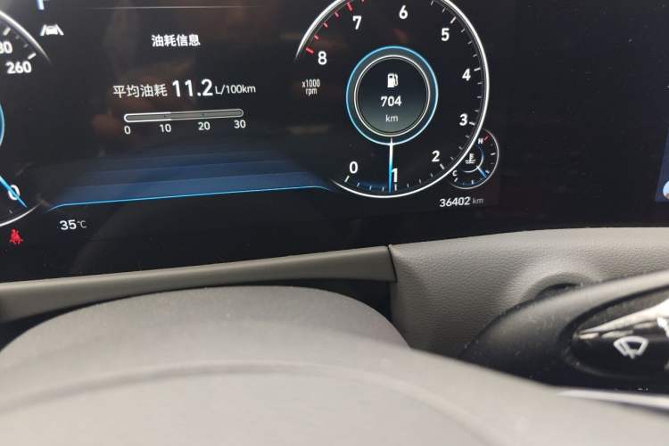 Used Hyundai Sonata 2020 380TGDi Automatic TOP Flagship Edition Odometer Close Up