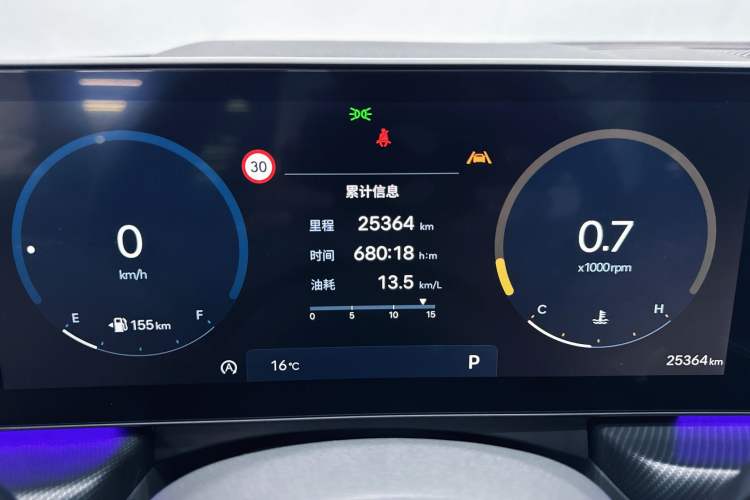 Used Hyundai Sonata 2024 2.0T N Line Air Odometer Close Up