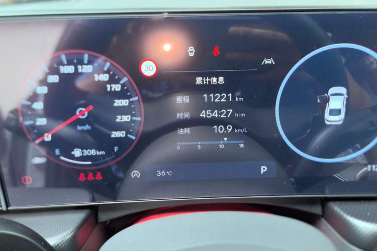 Used Hyundai Sonata 2024 2.0T N Line Air Odometer Close Up