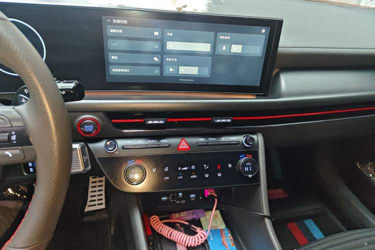 Used Hyundai Sonata 2024 2.0T N Line Pro Audio And AC Panel