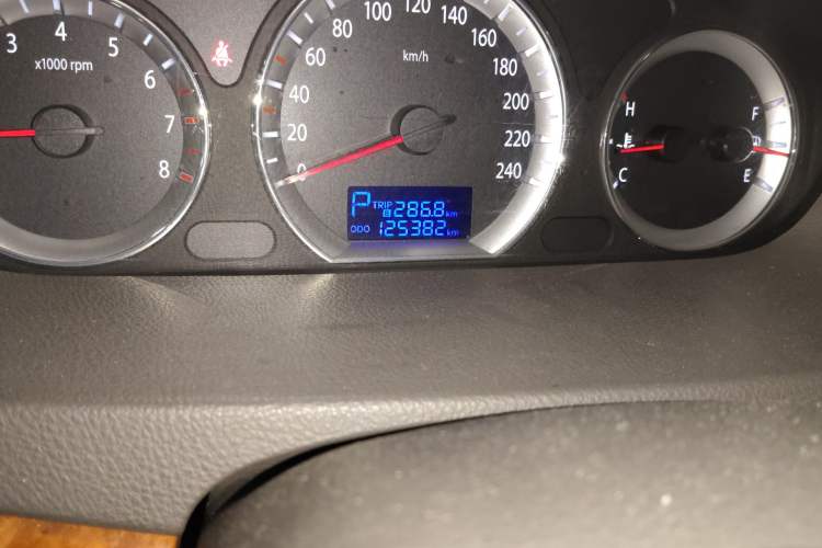 Used Hyundai SONATA·NFC 2009 2.0L Automatic GLS Odometer Close Up