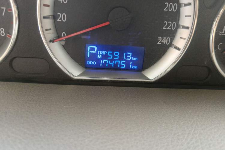 Used Hyundai SONATA·NFC 2009 2.0L Automatic GLS Odometer Close Up