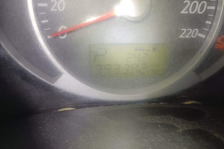 Used Hyundai Tucson 2009 2.0L Automatic Two-Wheel Drive with Sunroof Odometer Close Up