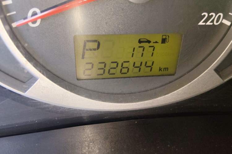 Used Hyundai Tucson 2009 2.0L Automatic Two-Wheel Drive with Sunroof Odometer Close Up
