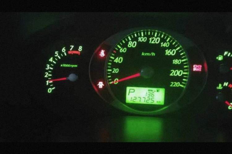 Used Hyundai Tucson 2009 2.0L Automatic Two-Wheel Drive with Sunroof Odometer Close Up