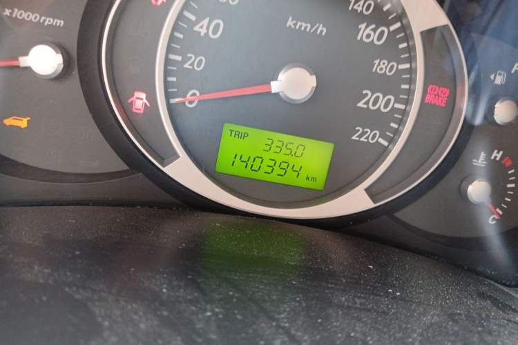 Used Hyundai Tucson 2009 2.0L Manual Two-Wheel Drive Fashion Edition Odometer Close Up