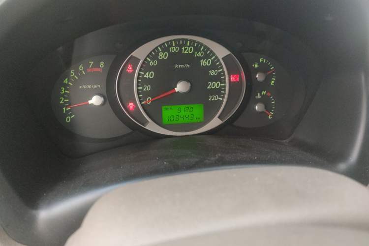 Used Hyundai Tucson 2009 2.0L Manual Two-Wheel Drive Fashion Edition Odometer Close Up